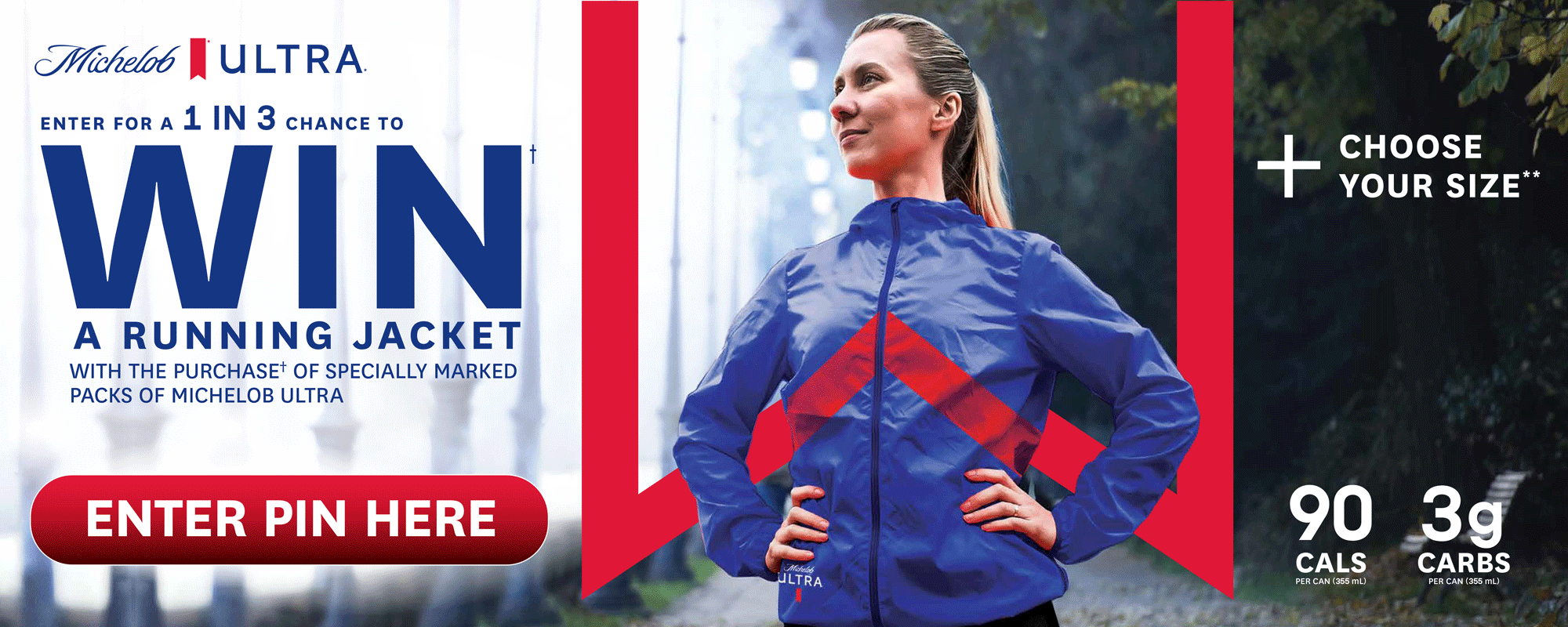 Enter to win a Michelob Ultra running jacket